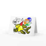 PARTY ANIMAL roar Fish fun funny Party Invitation Greeting Card