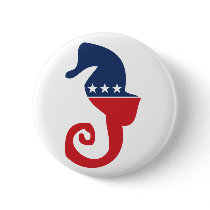 Party Animal - Seahorse buttons by CityRoyalty Party Animal - Seahorse buttons
