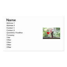 Party Animal Squirrel Business Cards
