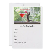 Party Animal Squirrel Invites