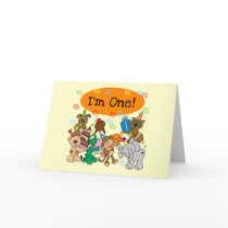 Party Animals 1st Birthday Tshirts and Gifts Card