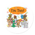 Party Animals 2nd Birthday stickers by kids_birthdays Party Animals 2nd Birthday stickers