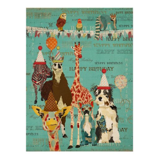Party Animals Birthday Invitation