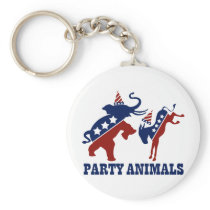 Party Animals Key Chain