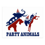 Party Animals Postcard