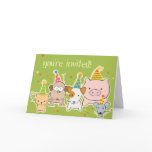 party animals -- you’re invited! cards