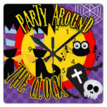 Party around the clock wallclock