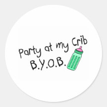 Party At My Crib Stickers