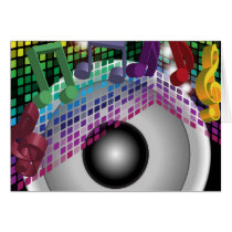 Party Background Greeting Card