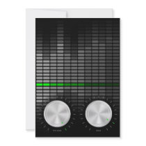 Party Background Personalized Invitations