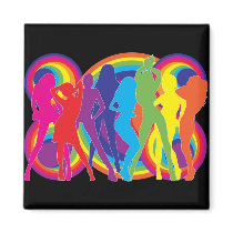 Party Background Refrigerator Magnets