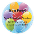 Party Balloons Address Labels stickers by mrssocolov2 Party Balloons Address Labels stickers