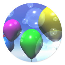 Party Balloons & Bubbles Sticker stickers