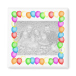 Party Balloons Refrigerator Magnet