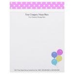 Party Balloons & Polka Dot Company Letterhead