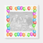 Party Balloons Refrigerator Magnet
