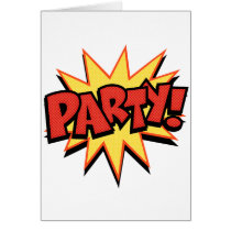 Party Bang Greeting Cards