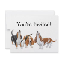Party Bassets Invitation