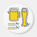 party bier shirt magnet