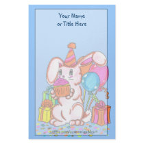 Party Bunny Stationery by Customizables Party Bunny Stationery