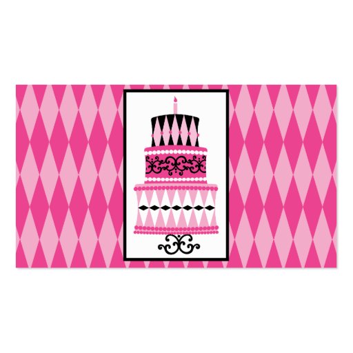 Party Cake Business Cards (back side)