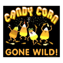 Party Candy Corn Halloween Poster posters by jamiecreates1 Party Candy Corn Halloween Poster posters