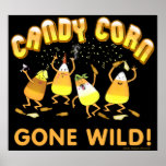 Party Candy Corn Halloween Poster posters