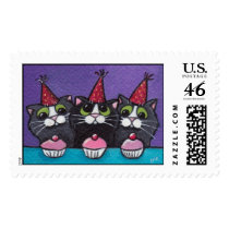Party Cats Postage postage by LisaMarieArt Party Cats Postage postage