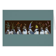 party chickadees card