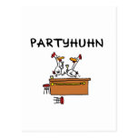 Party chicken postcard