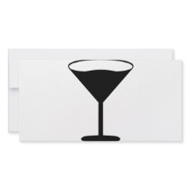 party cocktail icon black photo cards