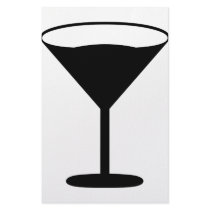 party cocktail icon black stationery