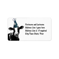 Party Cow -  Dairy Style Celebration Custom Address Label