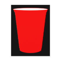 party cup postcards