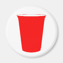 party cup refrigerator magnets