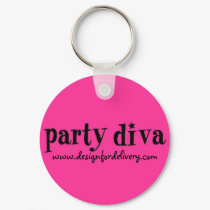 Party Diva Keychain