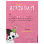 Party Dog Paws &amp; Bones | Birthday Party Invitation Personalized Letterhead