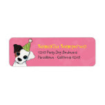 Party Dog Paws & Bones Return Address Labels