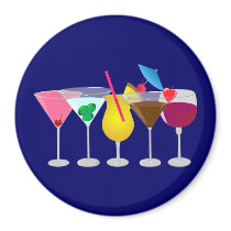Party Drinks Refrigerator Magnet