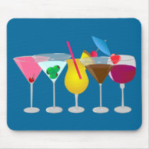Party Drinks mousepads by totallypainted Party Drinks mousepads