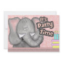 Party Elephant Custom Invitation invitation