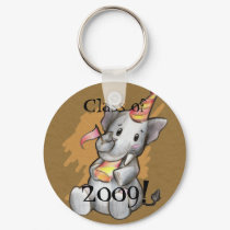 Party Elephant Grad Keychain