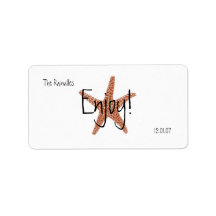 Party Favor Label w/ Starfish