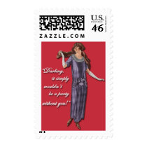Party Flapper Style! postage by Biteyfish Party Flapper Style! postage
