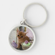Party for One kitten keychain