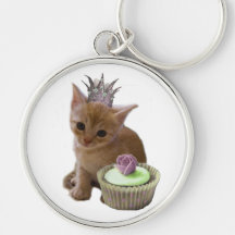 Party For One Kitten keychain