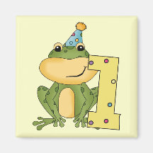 Party Frog 1st Birthday T-shirts and Gifts Refrigerator Magnets
