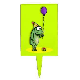 Party Frog Cake Pick
