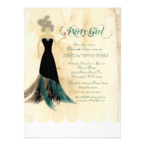 Party Girl Bachelorette Party invite invitations