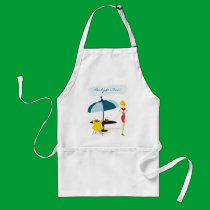 Party Girl in Pink Rainbow aprons by DonnaSK Party Girl in Pink Rainbow aprons
